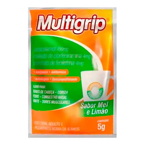 Multigrip Sabor Limão e Mel Multilab Sachê 5g