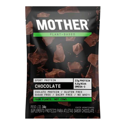 Suplemento Proteico Mother Plant-Based Chocolate Sachê 34g Suplemento Proteico Mother Plant-Based Chocolate Sachê 34g