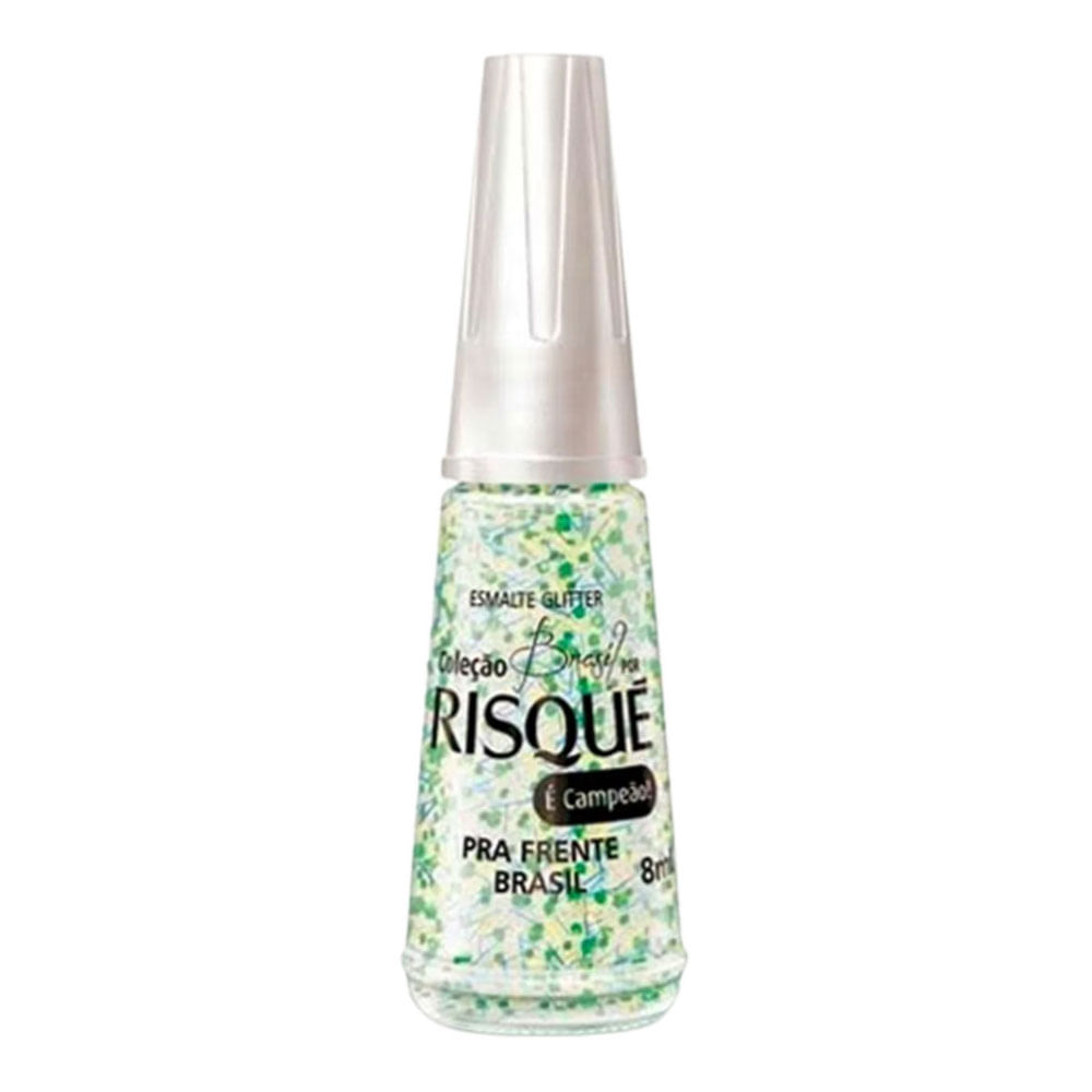 Esmalte Risqué Glitter Pra Frente Brasil 8ml - Drogarias Pacheco