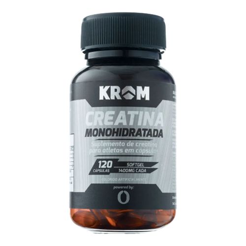 Suplemento Creatina Monohidratada Krom 120 Cápsulas Suplemento Creatina Monohidratada Krom 120 Cápsulas