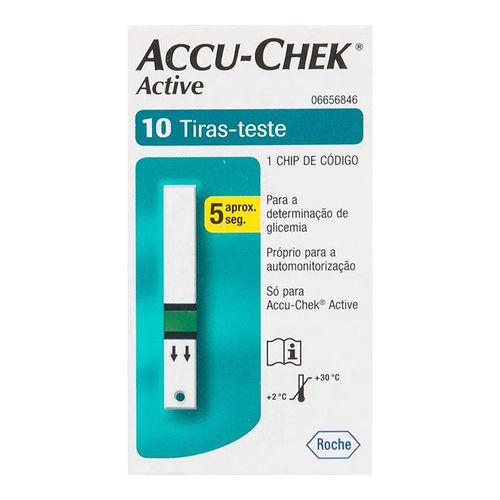 Tiras Accu-Chek Active Roche - 10 unidades Tiras Accu-Chek Active Roche - 10 unidades