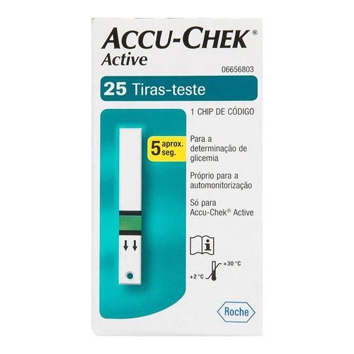 Tiras Accu-Chek Active Roche 25 Unidades Tiras Accu-Chek Active Roche 25 Unidades