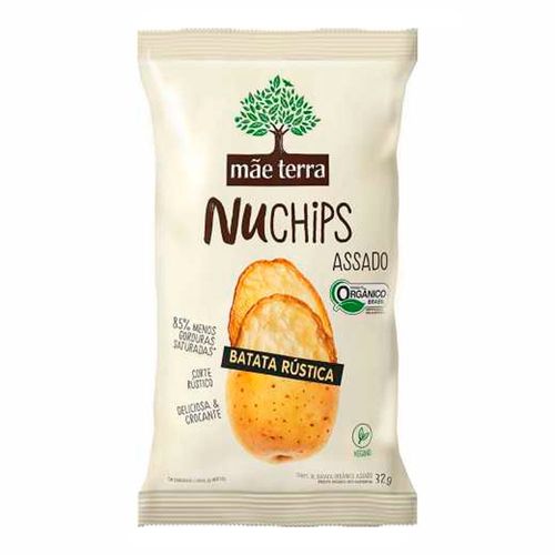 Chips Orgânico Mãe Terra Nuchips Batata Rústica 32g
