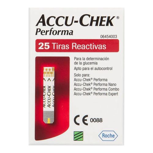 Tiras Accu-Chek Performa Roche C/ 25 Unidades