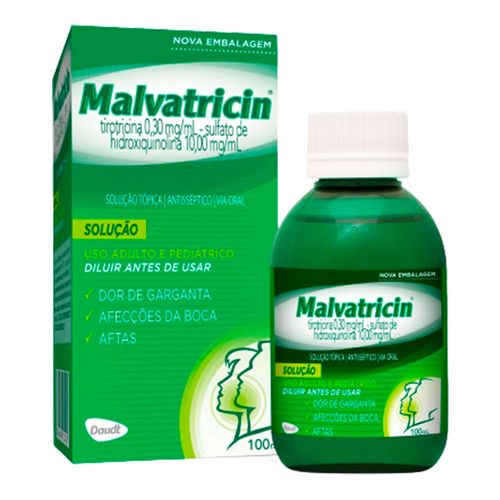 Enxaguante Bucal Malvatricin 100ml Enxaguante Bucal Malvatricin 100ml