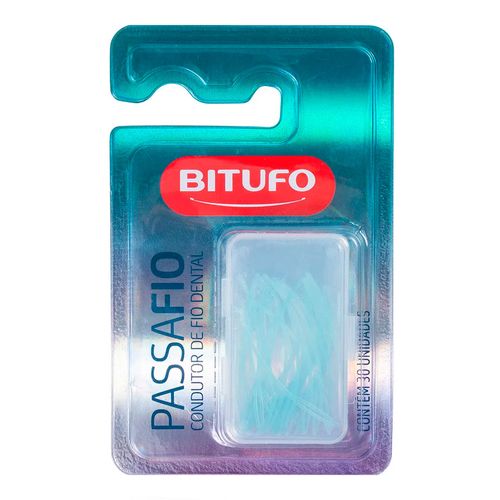 Condutor De Fio Dental Bitufo Passafio 30 Unidades Condutor De Fio Dental Bitufo Passafio 30 Unidades