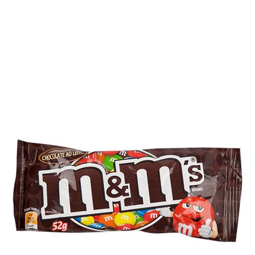 Confeito de Chocolate M&M's Chocolate ao Leite 52g Confeito de Chocolate M&M's Chocolate ao Leite 52g