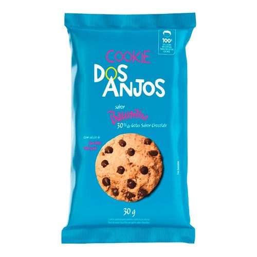 Cookie Dos Anjos Baunilha com Gotas de Chocolate 30g Cookie Dos Anjos Baunilha com Gotas de Chocolate 30g