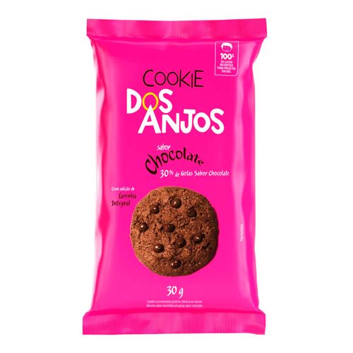 Cookie Dos Anjos Chocolate com Gotas de Chocolate 30g Cookie Dos Anjos Chocolate com Gotas de Chocolate 30g