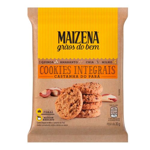 Cookies Integrais Maizena Castanha do Pará 30g Cookies Integrais Maizena Castanha do Pará 30g