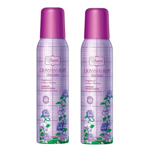 Kit Desodorante Aerosol Giovanna Baby Fantasy 2 Unidades