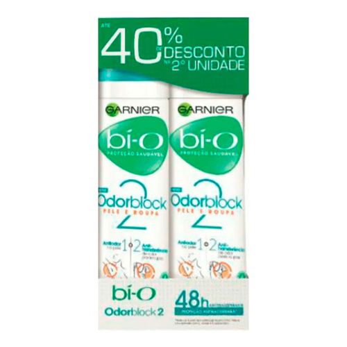 Kit Desodorante Bi-O Aerosol Odorblock2 150ml 2 Unidades