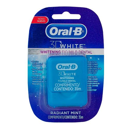 Kit Fio Dental Oral B 3D White 2 Unidades