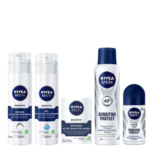 Kit For Men Nivea Sensitive Grátis Necessaire Kit For Men Nivea Sensitive Grátis Necessaire