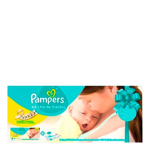 Kit Fralda Descartável Pampers Recém Nascido XP + Lenço Sensitive Kit Fralda Descartável Pampers Recém Nascido XP + Lenço Sensitive
