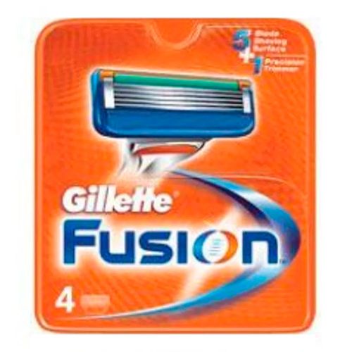 Carga Gillette Fusion - 4 unidades