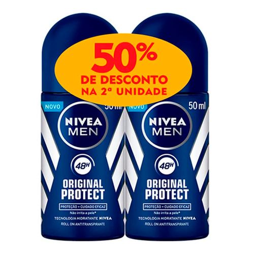 Kit Desodorante Roll-On Nivea Original 2 Unidades Kit Desodorante Roll-On Nivea Original 2 Unidades