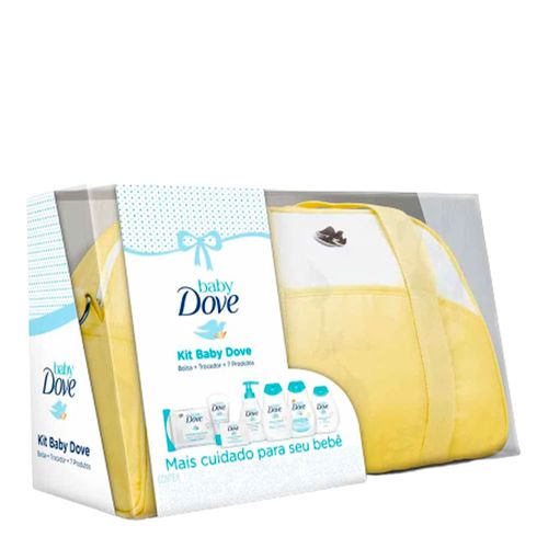 Kit Dove Baby Bolsa Maternidade Amarela + Trocador + 7 Produtos Kit Dove Baby Bolsa Maternidade Amarela + Trocador + 7 Produtos