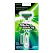 Kit Gillette Aparelho Barbeador Mach 3 Sensitive + Carga Mach 3 Sensitive C/ 2 Unidades