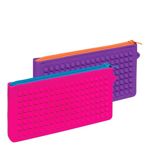 Necessaire de Silicone Bolhas Ricca (Cores Sortidas)