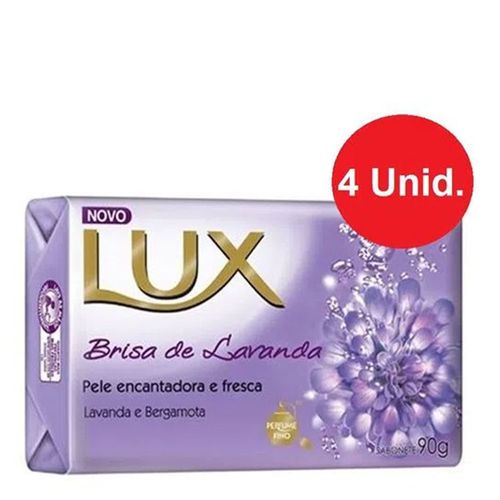 Sabonete Lux Brisa Lavanda 90g C/ 4 Unidades Sabonete Lux Brisa Lavanda 90g C/ 4 Unidades