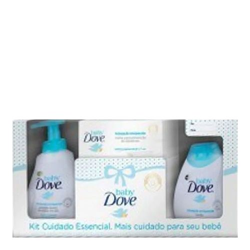 Kit Dove Baby Cuidado Essencial com Sabonete Líquido 200ml + Creme para Assaduras 45g + Loção 200ml Kit Dove Baby Cuidado Essencial com Sabonete Líquido 200ml + Creme para Assaduras 45g + Loção 200ml