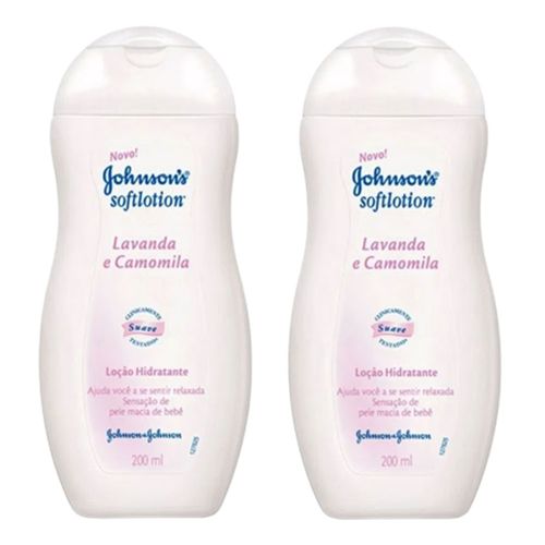 Loção Hidratante Johnson´s Soft Lavanda Camomila 200ml 2 Unidades Loção Hidratante Johnson´s Soft Lavanda Camomila 200ml 2 Unidades