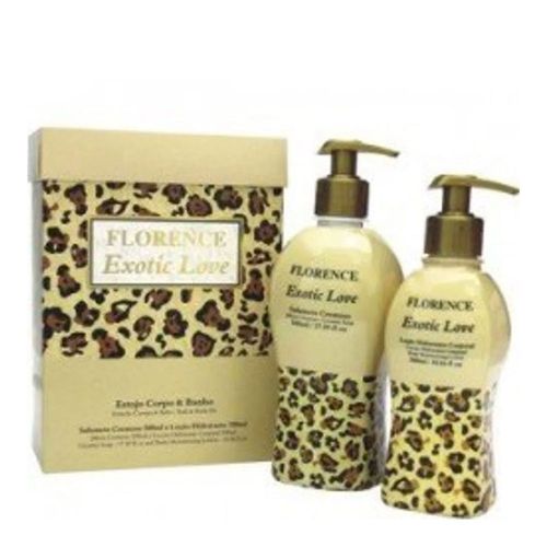 Kit Florence Exotic Love Sabonete Cremoso 500ml + Loção Hidratante 300ml