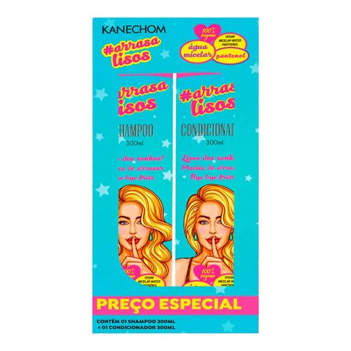 Kit Shampoo Kanechom Arrasa Lisos 300ml + Condicionador 300ml Kit Shampoo Kanechom Arrasa Lisos 300ml + Condicionador 300ml