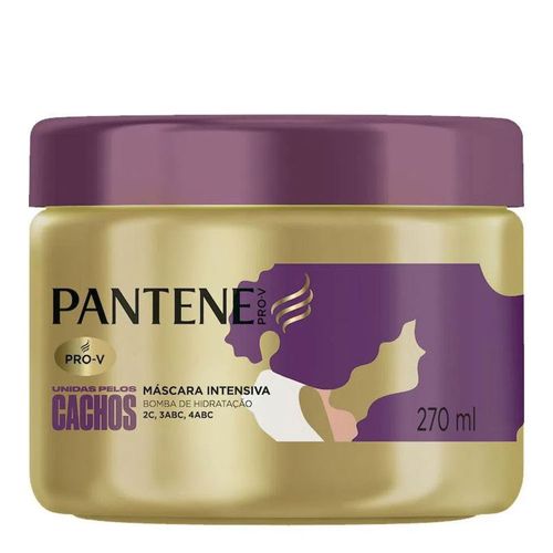 Máscara De Tratamento Pantene Intensiva Unidas Pelos Cachos 270ml Máscara De Tratamento Pantene Intensiva Unidas Pelos Cachos 270ml