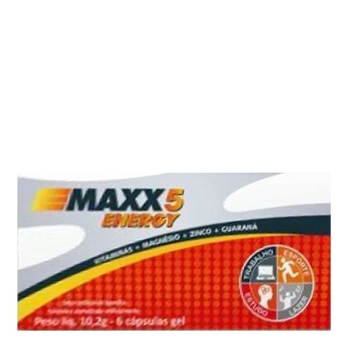 Maxx 5 Energy 6 Cápsulas Gel Maxx 5 Energy 6 Cápsulas Gel