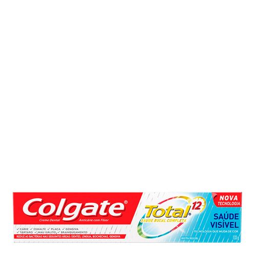 Creme Dental Colgate Total 12 Saúde Visível 133g