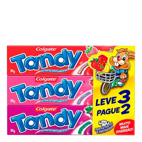 Creme Dental Infantil Colgate Tandy 50g 3 Unidades Creme Dental Infantil Colgate Tandy 50g 3 Unidades