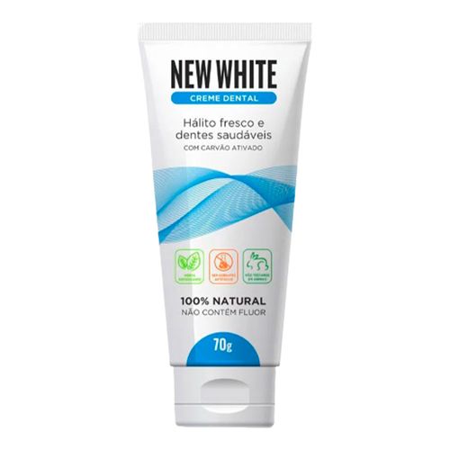 Creme Dental New White 100% Natural 70g Creme Dental New White 100% Natural 70g