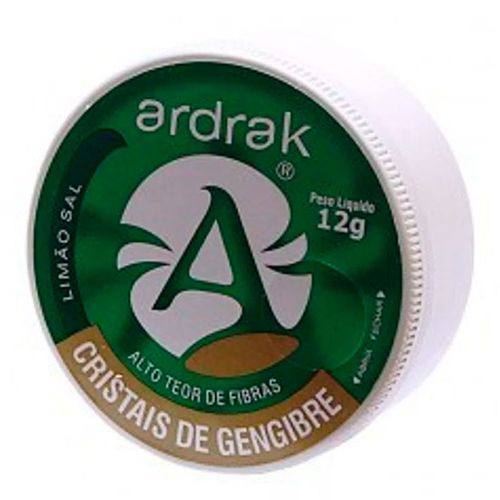 Cristais de Gengibre Limão 12g Cristais de Gengibre Limão 12g