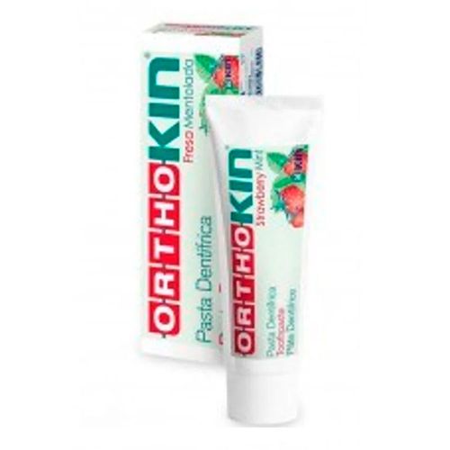 Creme Dental Orthokin Strawberry Dentífrica 95g Creme Dental Orthokin Strawberry Dentífrica 95g