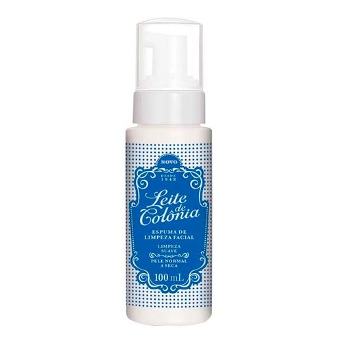 Espuma De Limpeza Suave Leite De Colônia 100ml Espuma De Limpeza Suave Leite De Colônia 100ml