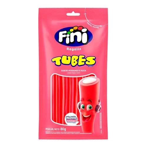 Fini Tubes Morango Brilho 80g