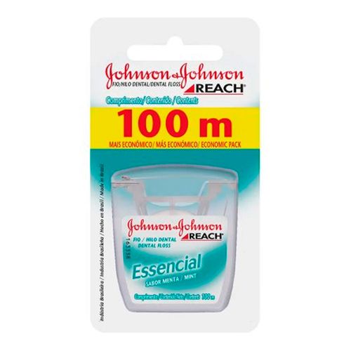 Fio Dental Reach Johnsons Essencial 100m Fio Dental Reach Johnsons Essencial 100m