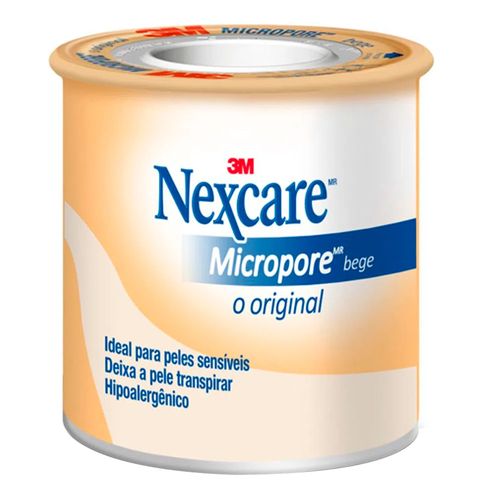Fita Micropore Nexcare Bege 25mm x 0,9m Fita Micropore Nexcare Bege 25mm x 0,9m