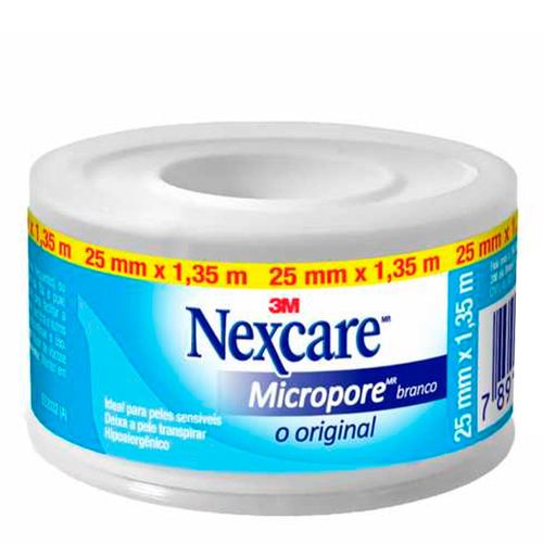 Fita Micropore Nexcare Branco 25mmx1,35m