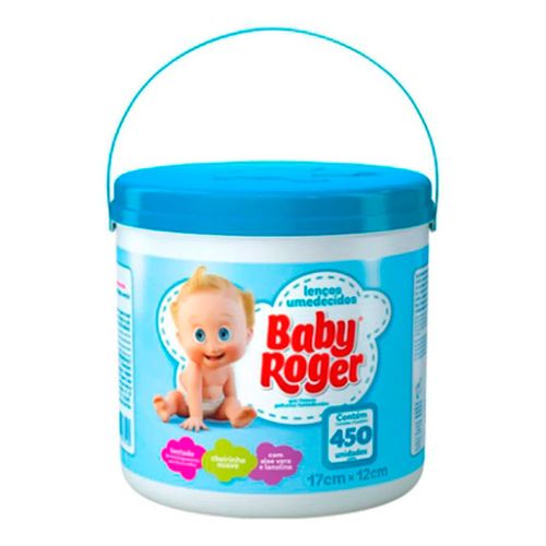 Lenço Umedecido Balde Azul Baby Roger 450 Unidades Lenço Umedecido Balde Azul Baby Roger 450 Unidades