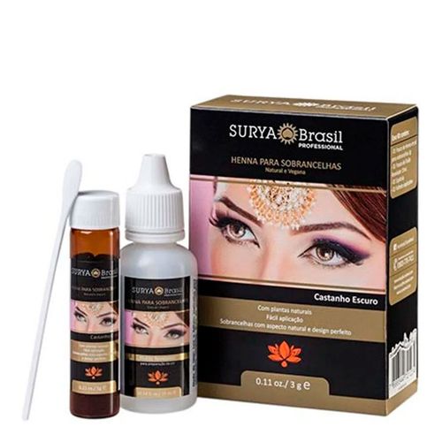 Henna para Sobrancelha Castanho Escuro Henna para Sobrancelha Castanho Escuro