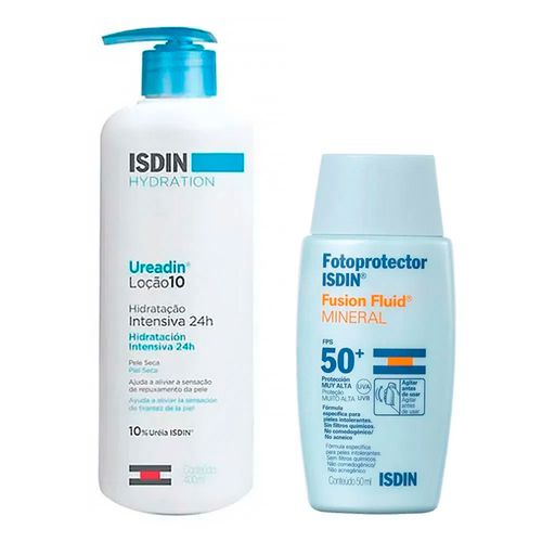 Kit Ureadin Loção 10% + Fotoprotetor Fluído FPS 50 Kit Ureadin Loção 10% + Fotoprotetor Fluído FPS 50