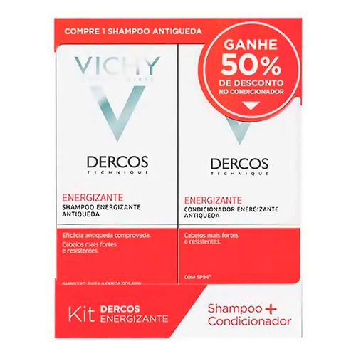 Kit Vichy Dercos Energizante Antiqueda Shampoo 200ml + Condicionador 150ml Kit Vichy Dercos Energizante Antiqueda Shampoo 200ml + Condicionador 150ml