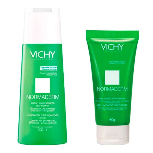 Kit Vichy Normaderm Loção 200ml + Gel 60ml Kit Vichy Normaderm Loção 200ml + Gel 60ml