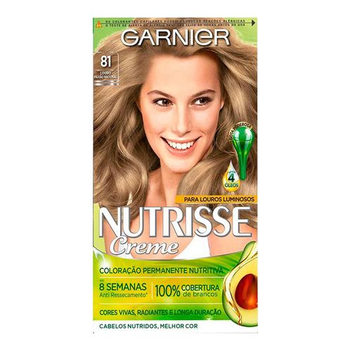 Tintura Garnier Nutrisse Creme 81 Louro Paixão Nacional