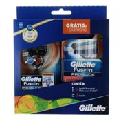 Kit Gillette Fusion Proglide Aparelho de Barbear + 2 Cargas