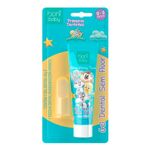 Kit Higiene Bucal Boni Baby Com Massageador De Gengiva Boniquet Kit Higiene Bucal Boni Baby Com Massageador De Gengiva Boniquet