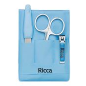 Kit Manicure Infantil Ricca Azul